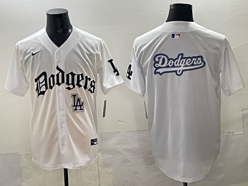 Men 2025 Los Angeles Dodgers Blank White 7th generations Joint Name Nike MLB Jersey style 012->washington redskins->NFL Jersey